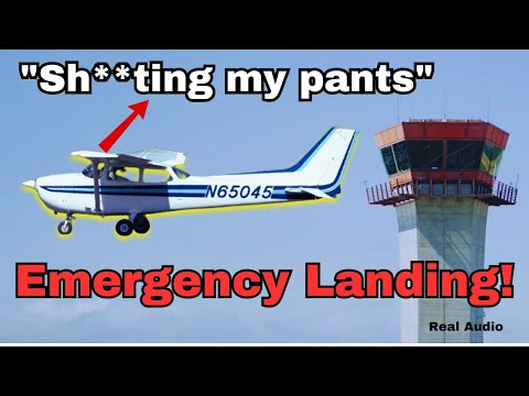 "Sh**ting my pants" Cessna EMERGENCY LANDING ON ROAD #atc