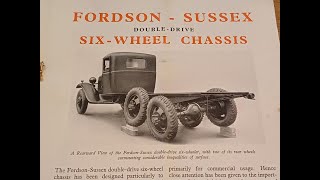 Ford AA and BB Truck 6 wheel chassis Brochure England Fordson Surrey Sussex 1930 1932 Fordson Early