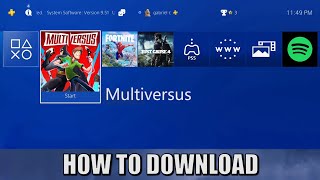 How to download MULTIVERSUS on PS4!