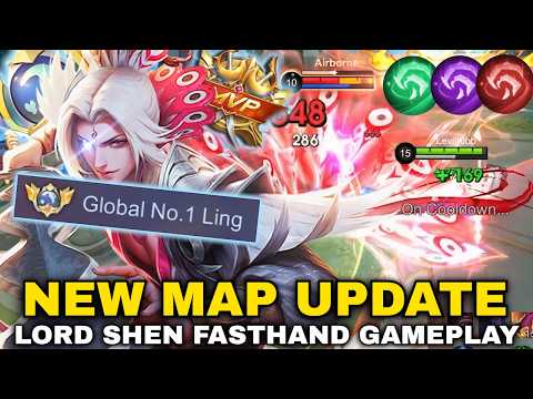 LING LORD SHEN FASTHAND GAMEPLAY IN NEW MAP UPDATE!! | LING BEST BUILD & EMBLEM 2026