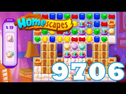 Homescapes Level 9706 HD 3 - match puzzle game | Gameplay Walkthrough | android | GameGo Game | IOS