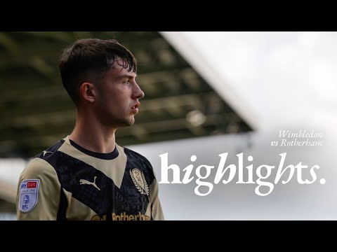 AFC Wimbledon 2 v 1 Rotherham United | Highlights