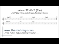 Minor II-V7-I Jazz Backing Track (Fmin) - 180 Fast Bop Trio and Organ