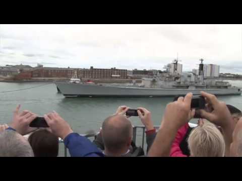 HMS Gloucester Makes Her Final Journey | Forces TV