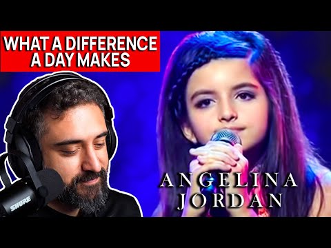 AJ MONDAYS!! Reaction to Angelina Jordan  - What a Difference a Day Makes