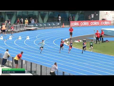 Boys Under 12 100m H8 - 2020 State Combined Events Championships // LAVicTV