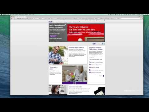 Part of a video titled How to Use FedEx Delivery Manager - YouTube