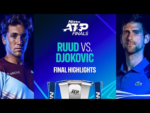 Теннис Ruud vs Djokovic | Nitto ATP Finals Championship Highlights