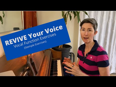 REVIVE your VOICE! Vocal Function Exercises (Stemple) | Voice Rehab | Vocal Rehabilitation Exercises