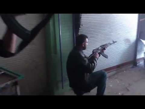 استهداف حاجز المؤسسة في مدينة درعا من قبل كتيبة أبناء الأقصى