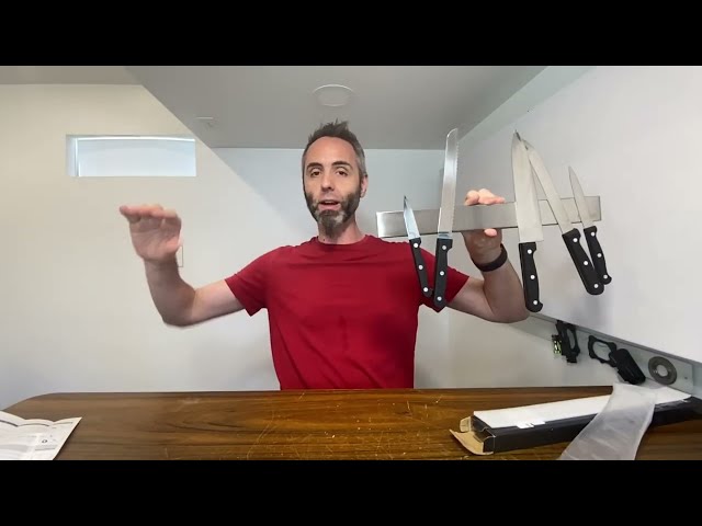 Best Magnetic Knife Holder for Kitchen Organization - product in use