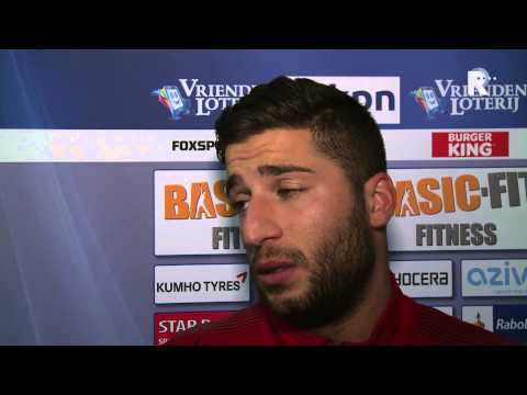 Ninos Gouriye na afloop van ADO Den Haag - Excelsior