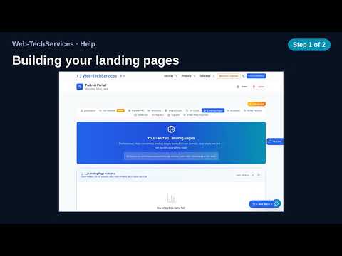Building your landing pages