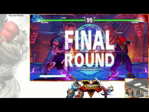 SFV at Vidja #3 Senpai AF Balrog vs IFS Justin Akuma