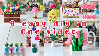 Diy 9 Easy Diy Crafts Tutorial In Single Video|lyoutube