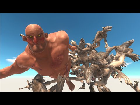 WEREWOLF GANG PUSH UNITS INTO BOMB - ANIMAL REVOLT BATTLE SIMULATOR