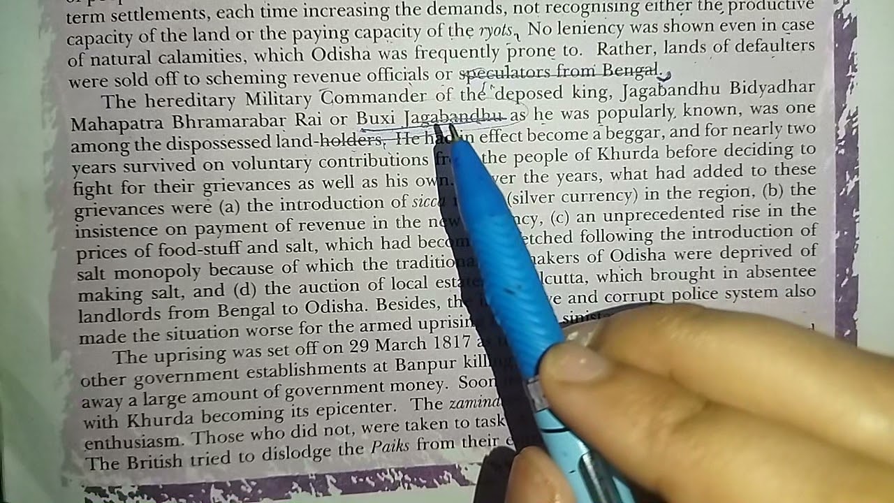 The Khurda Uprising-A Case study -Class 8
