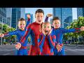 SUPERHERO NINJA TEAM MISSION TO SAVE THE CITY Ninja Kidz TV