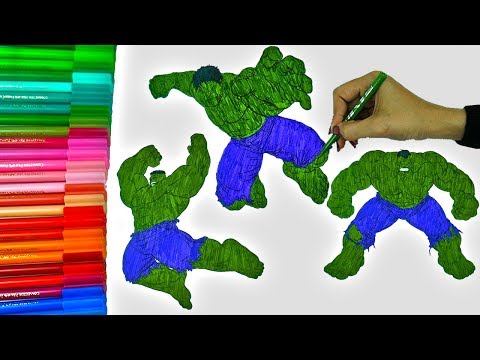 Hulk Coloring For Kids,Colouring Hulk Book