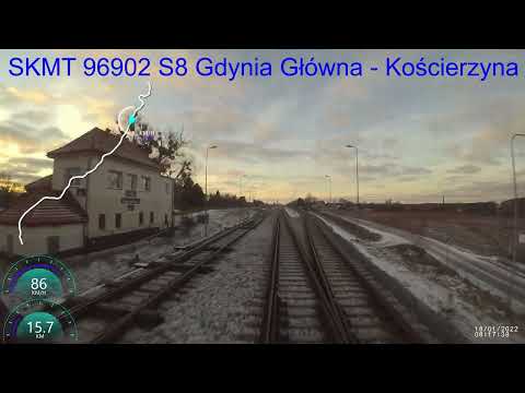 [CabView] S8 SKM TRÓJMIASTO Gdynia Główna - Kościerzyna SA136-014