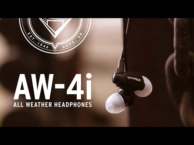 Video teaser for Klipsch AW-4i All-Weather Headphones