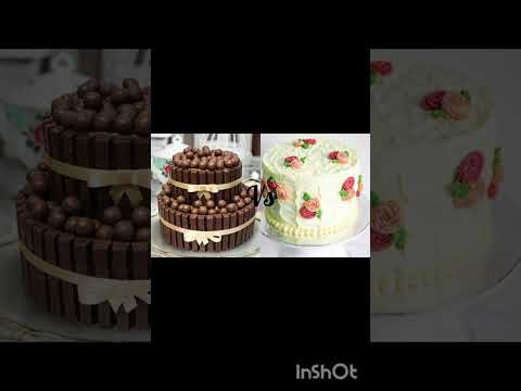 Chocolate cake😍😍😍 vs Vanilla cake🥰🥰🥰