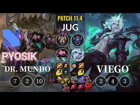 DRX Pyosik Dr. Mundo vs Viego Jungle - KR Patch 11.4