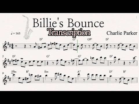 Charlie Parker - Billie's Bounce (Transcription)