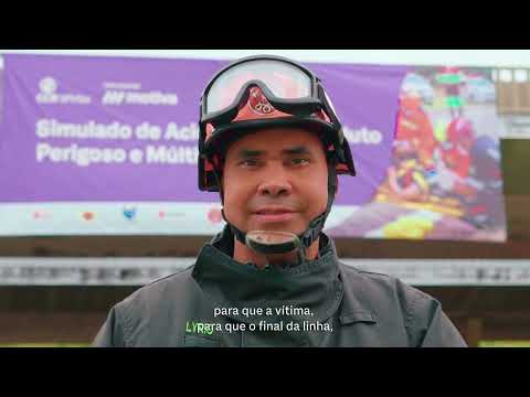 SPVias realiza simulado de emergência e mobiliza forças de segurança em Avaré-SP