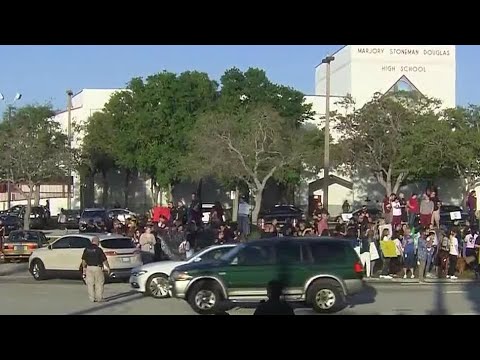 Students return to school after shooting in Parkland, Florida