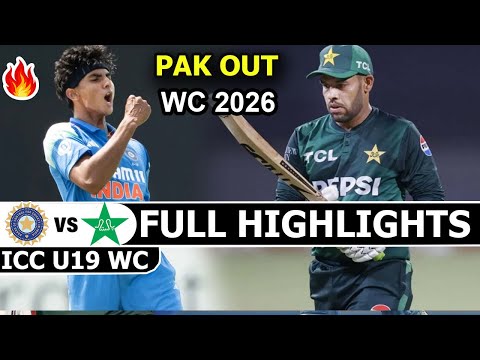 Pakistan Vs India Full Highlights Icc U19 World Cup 2026 | Ind Vs Pak Highlights