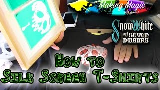 How to Screen Print | Making Magic with Dan-O: Snow White Poison Apple Silk Screen T-Shirt Design