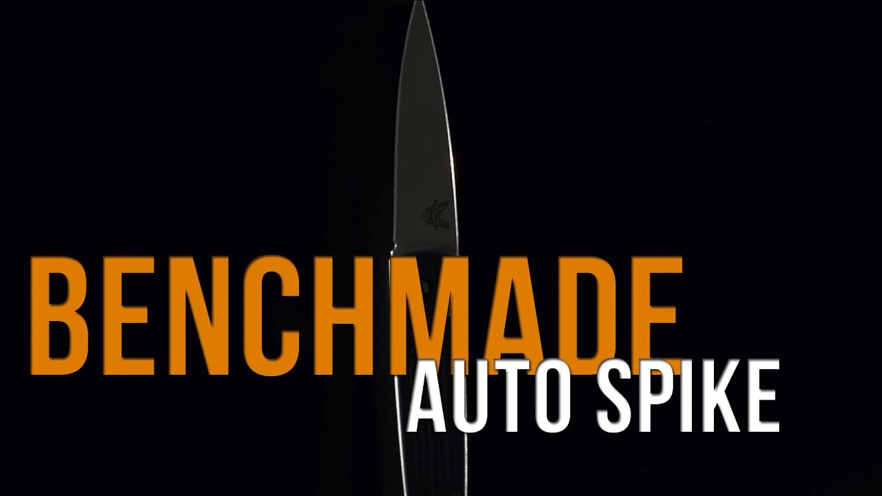 Benchmade Auto Spike Automatic Knife (3.41" Stonewash Serr) 1000S-1301SW