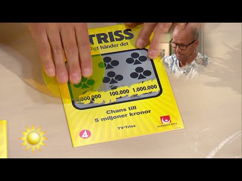 Jouni Kouru från Västerås skrapar Triss: "Det är overkligt!" - Nyhetsmorgon (TV4)