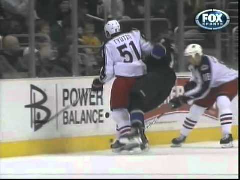 Fedor Tyutin nails Wayne Simmonds