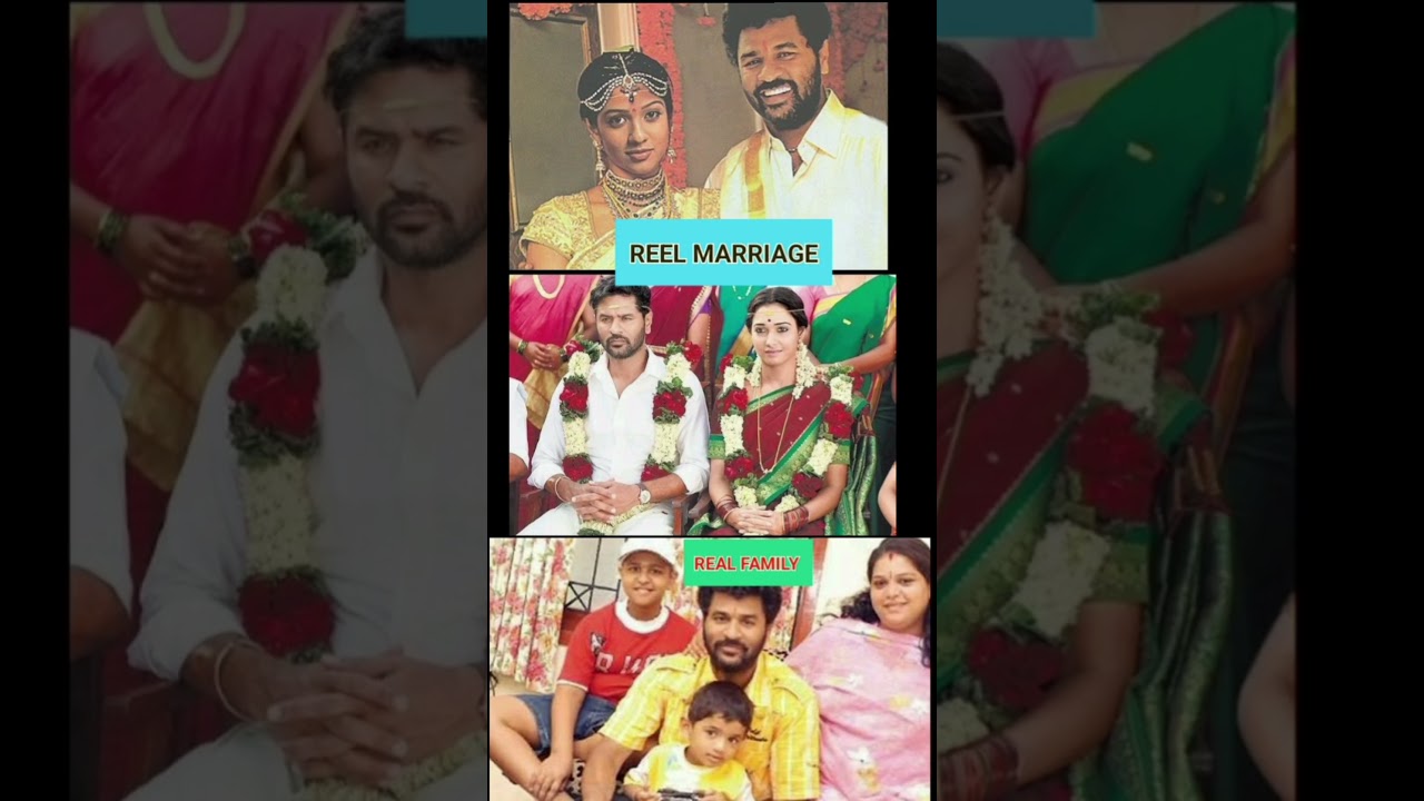 பிரபுதேவா reel திருமணம் 💐❤️ Real family😍💥 #prabudeva #marriage  #age #love #celebrity #wedding