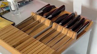 Sharpening 8 Knives for a customer