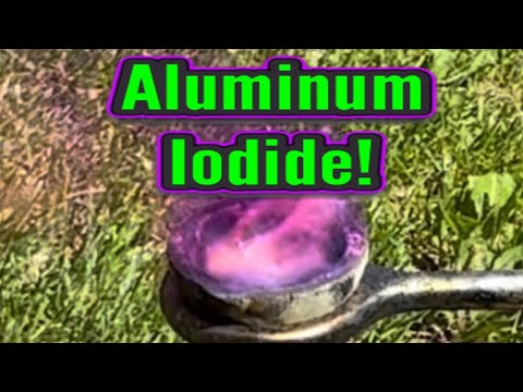 Aluminum Iodide in RamZland!🔥 2Al+3I2→2AlI3 #STEM #Science #STEMEducation #RamZland