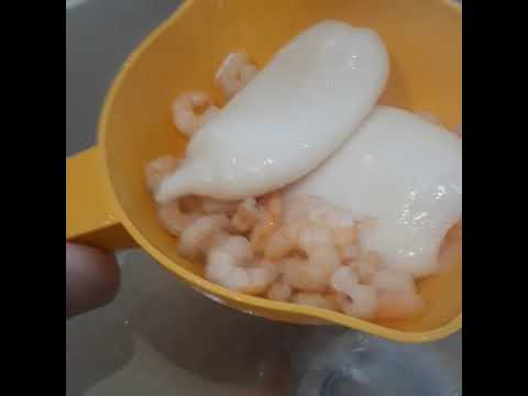 Gefrorene Calamari  Tuben zubereiten