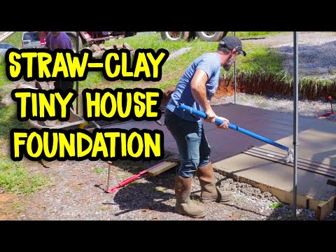 Building a Straw-Clay Tiny House | Concrete Foundation | Part 1