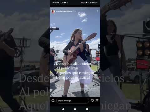 15.11.2025 CAROLINA CENTURIÓN en vivo en Saldungaray Tornquist Buenos Aires historias instagram