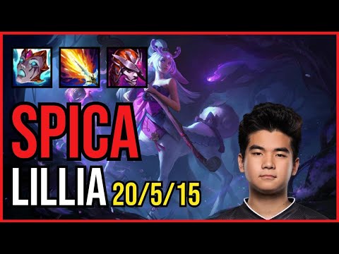 SPICA - LILLIA vs. OLAF Jungle | NA CHALLENGER | PATCH 10.25