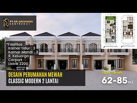 REVIEW DESAIN PERUMAHAN CLASSIC MODERN 2 LANTAI DI JAKARTA SELATAN
