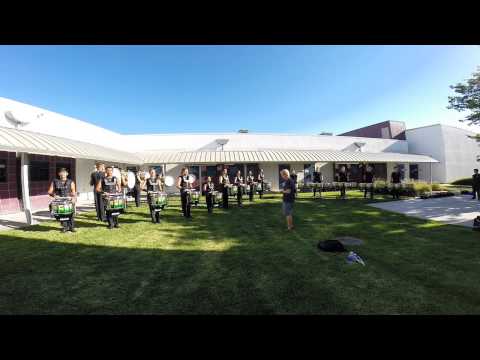 Santa Clara Vanguard Cadets Drumline Show Music at Pacific Procession 2014