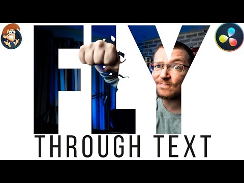 Simple Fly-Through Text Effect in Davinci Resolve 16 - 5 Minute Friday #53