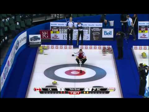 2015 Tim Hortons Brier - Simmons (CAN) vs. Cotter (BC) Draw11