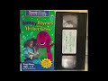 Barney Rhymes With Mother Goose Canadian VHS Is Perfectly