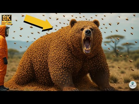 Grizzly Bear Covered in Thousands of Honey Bees Rescued by Brave Team | Wildlife Rescue | Bear