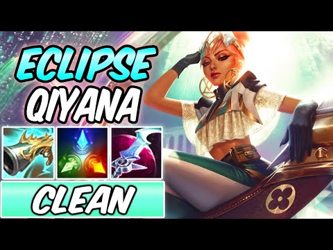 S+ *ONE-SHOT* CLEANEST QIYANA MID ECLIPSE PRESTIGE GAMEPLAY | Build & Runes | League of Legends S11