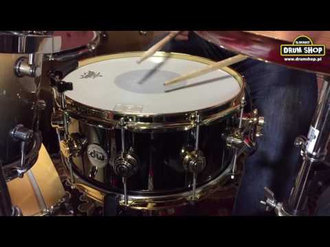 drumshop pl DW Black Nickel Over Brass 14" x 6,5" with gold hardware
